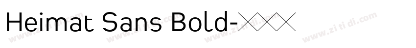 Heimat Sans Bold字体转换